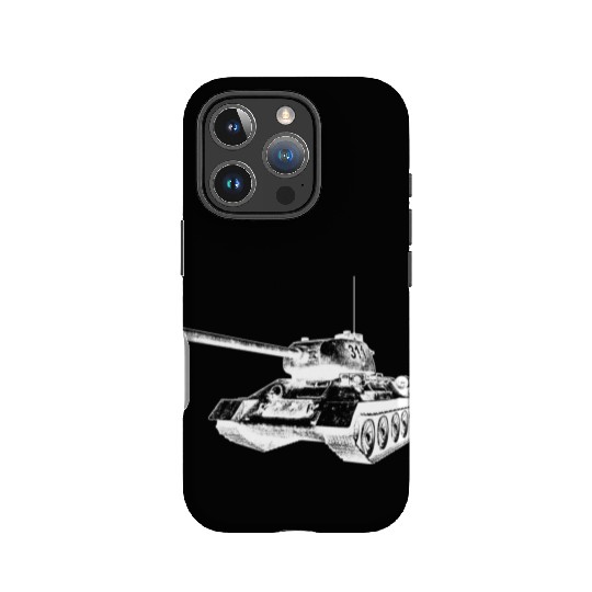 Tank T34 reverse - white IPhone Cases