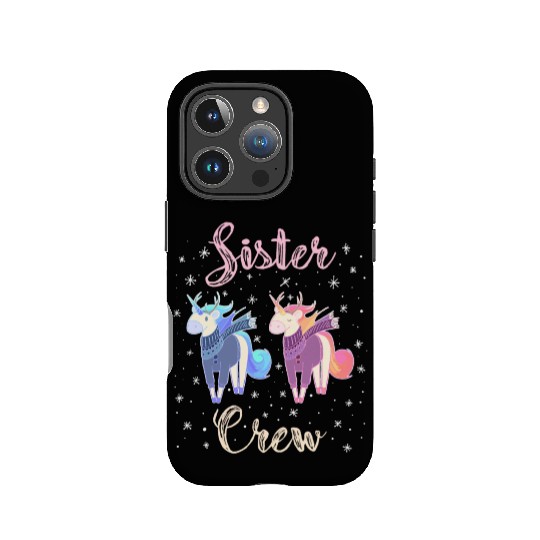 Sister Crew Unicorn Snowflakes IPhone Cases