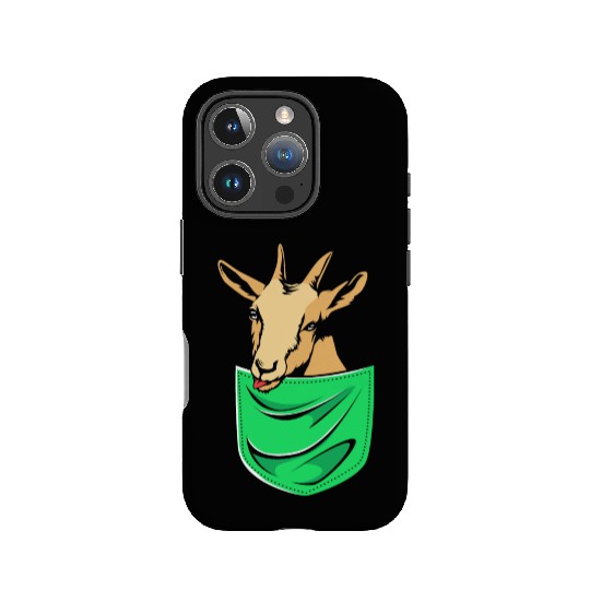 Goat In A Pocket IPhone Cases