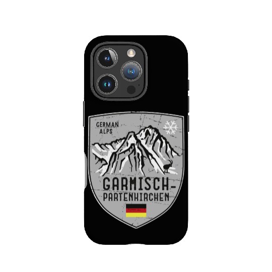 Garmisch Mountain Germany Emblem IPhone Cases