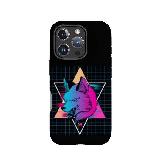 Japan Vaporwave Wolf IPhone Cases
