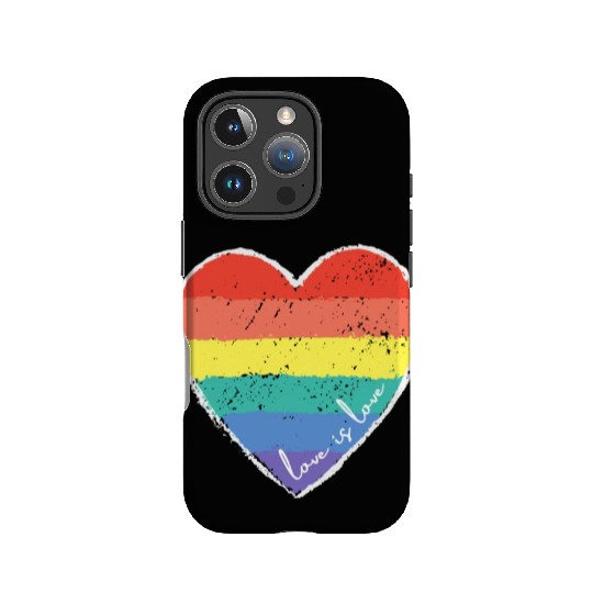 Love Is Love Rainbow Heart IPhone Cases