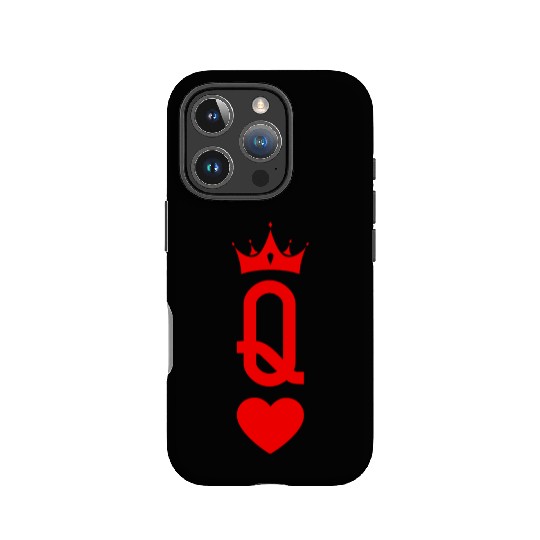 Queen of Heart King Queen Couple Halloween Costume IPhone Cases