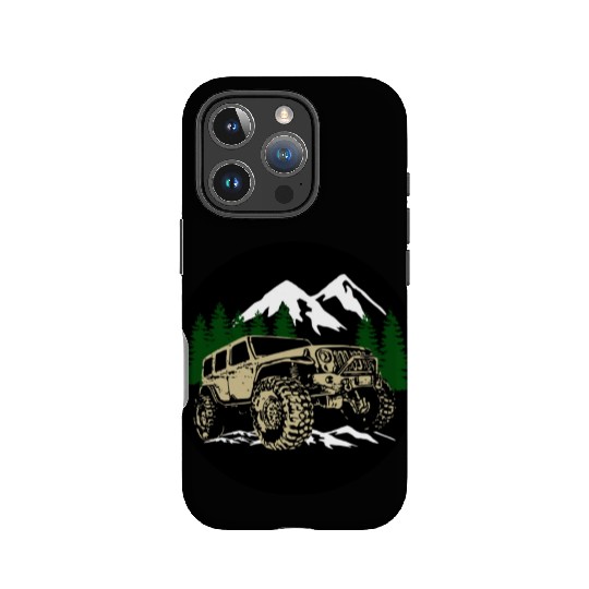 Mountain Jeep IPhone Cases