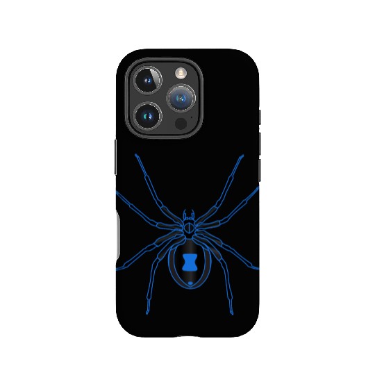 Black Widow Blue Design IPhone Cases