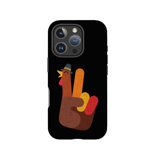 Peace Love Turkey Hand Sign Funny Thanksgiving IPhone Cases