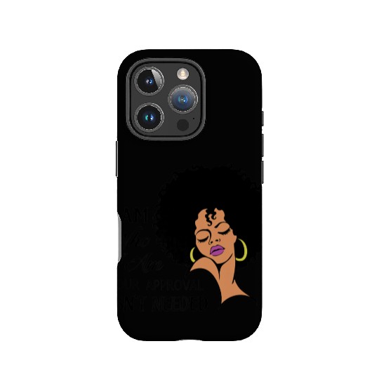 Black Queen Lady Curly Natural African American IPhone Cases