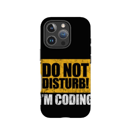 Do Not Disturb I'm Coding Vintage, Programmer IPhone Cases