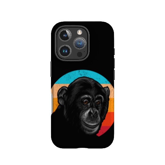 Vintage Chimpanzee Face Gorilla Monkey Lover IPhone Cases