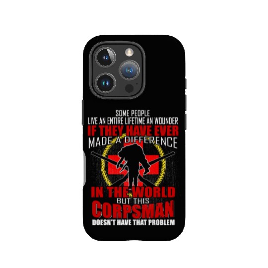 Devil US Navy Corpsman DOC Badass Army Veteran IPhone Cases