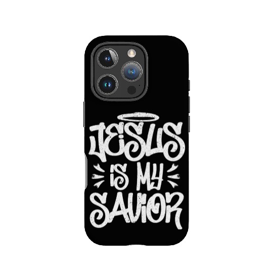 Jesus Is My Savior Graffiti Street Art Drawing IPhone Cases