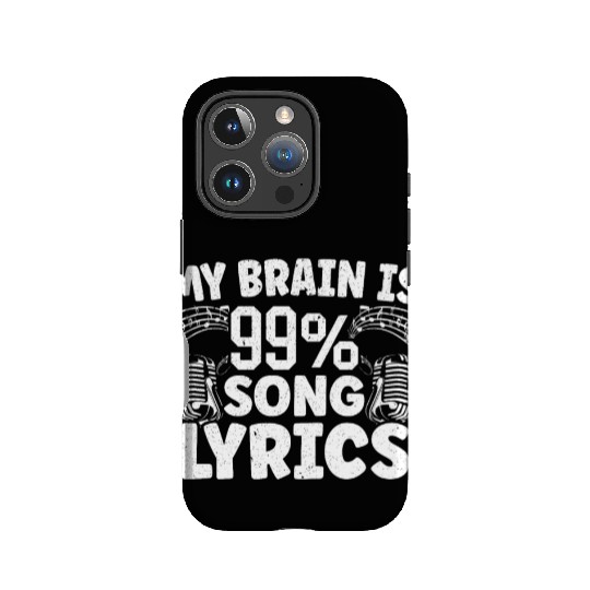 My Brain Is 99% Song Lyrics Musican Song Writer IPhone Cases