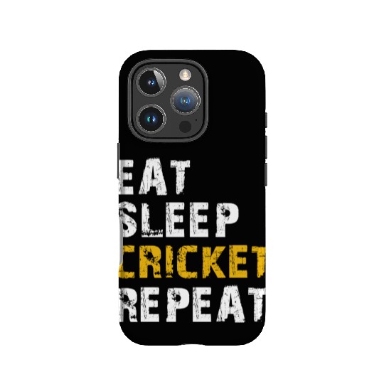 eat sleep cricket IPhone Cases