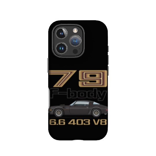 F body Starlight Black w Gold Graphics IPhone Cases