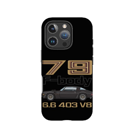F body Starlight Black w Gold Graphics IPhone Cases
