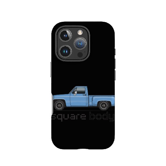 Square Body Light Blue IPhone Cases