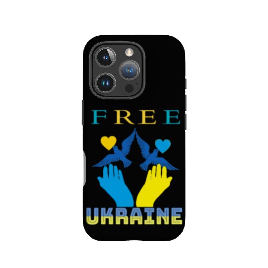 Free Ukraine. Peace not War. IPhone Cases