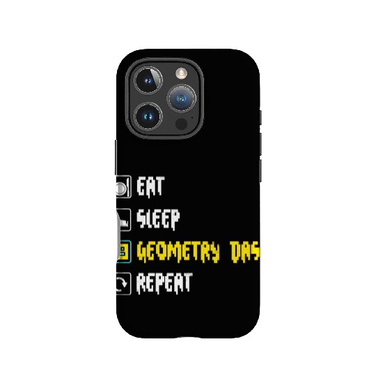 Eat sleep geometry dash repeat retro Jumper Repeat IPhone Cases