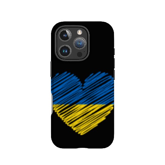 I Stand With Ukraine Ukrainian Heart Flag IPhone Cases