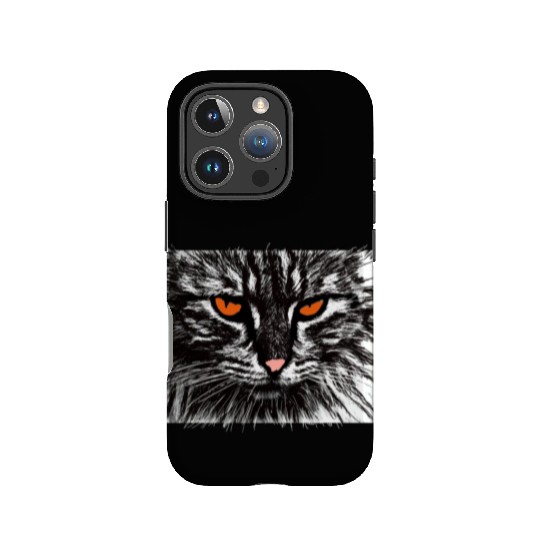funny cat face IPhone Cases