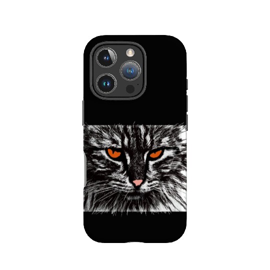 funny cat face IPhone Cases