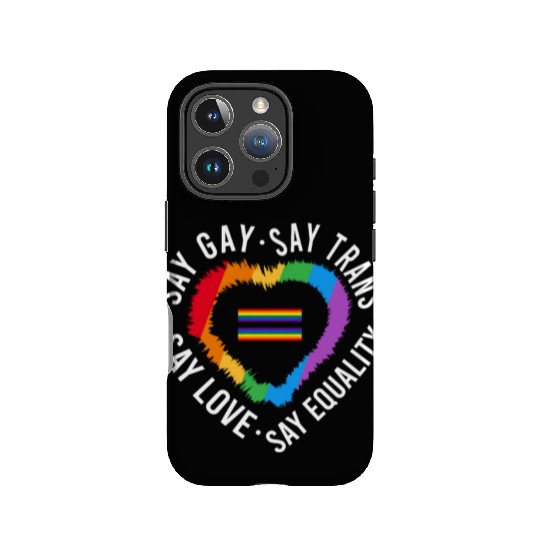 LGBT Transgender Pride Flag Gift Say Gay Say Trans IPhone Cases