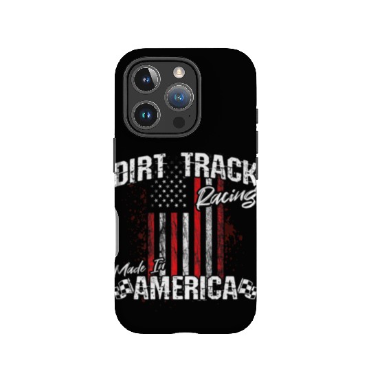 Dirt Track Racing Made In America IPhone Cases