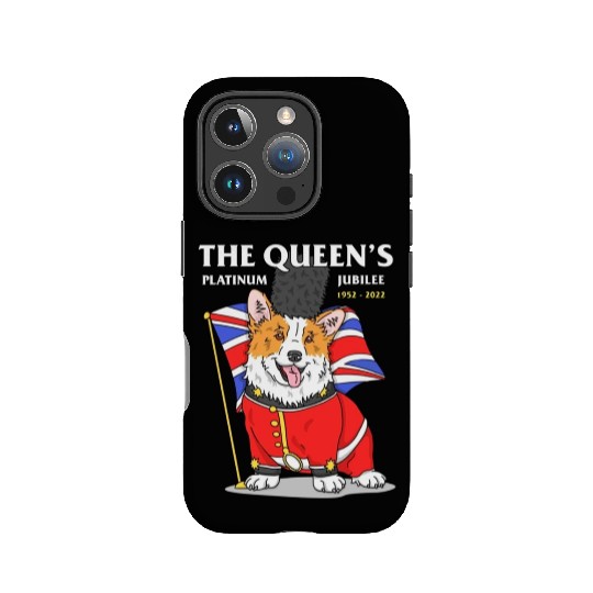 The Queen Platinum Jubilee 2022 Corgi IPhone Cases