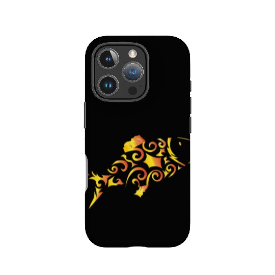 Artsy gold fish IPhone Cases