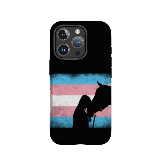 Transgender Pride Horse Rainbow LGBTQ Trans Flag IPhone Cases