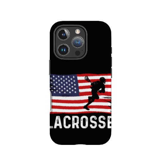 Lacrosse American Flag USA 4th Of July IPhone Cases