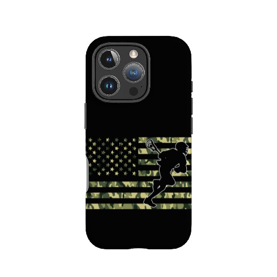 American Camo Flag Lacrosse American Flag Camo IPhone Cases