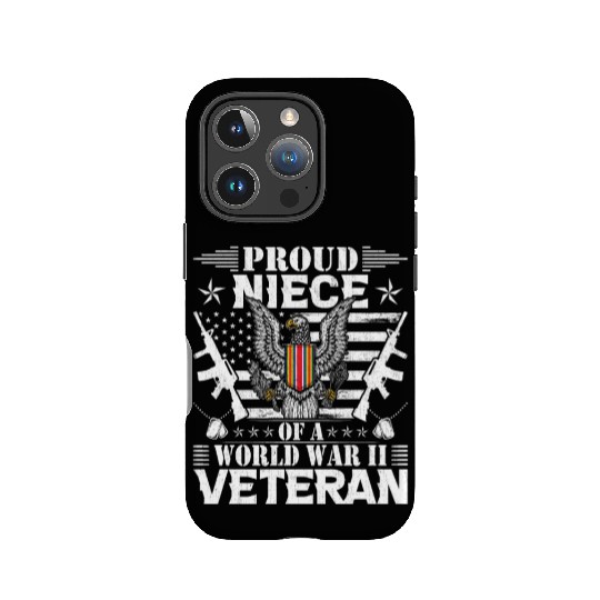 Proud Niece of a World War Il Veteran IPhone Cases