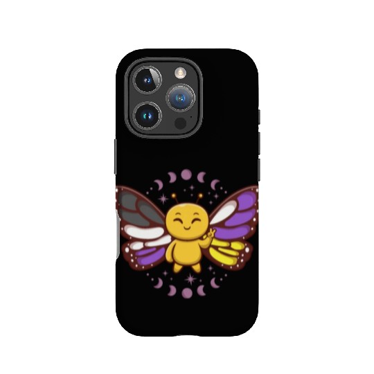 Gender Non-Binary Monarch Butterfly Subtle Pride IPhone Cases