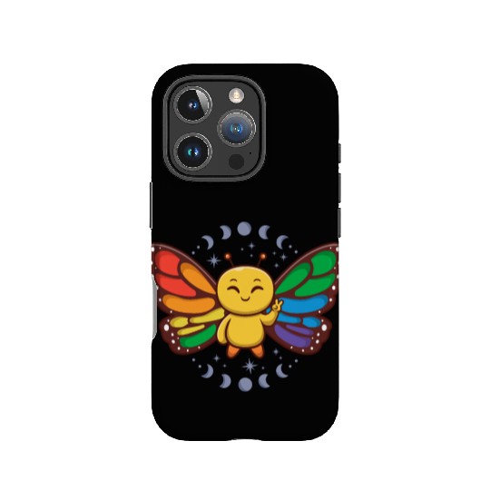LGBTQ Rainbow Flag Monarch Butterfly Pride Month IPhone Cases