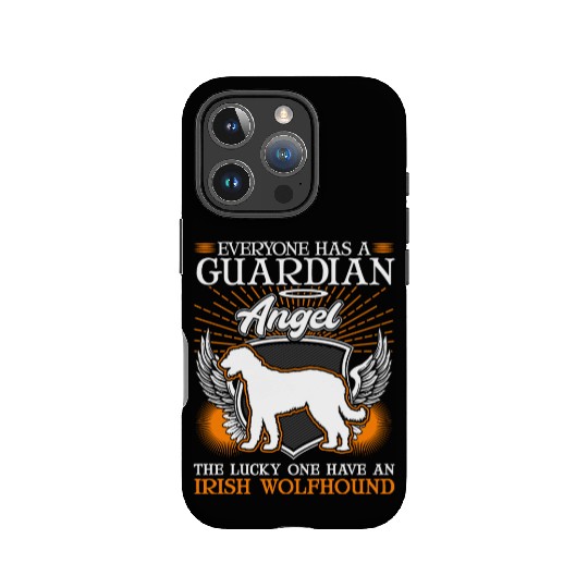 Irish Wolfhound Guardian Angel IPhone Cases