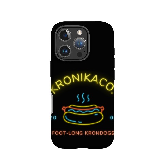 Neon Light Glow Hot Dog Logo IPhone Cases