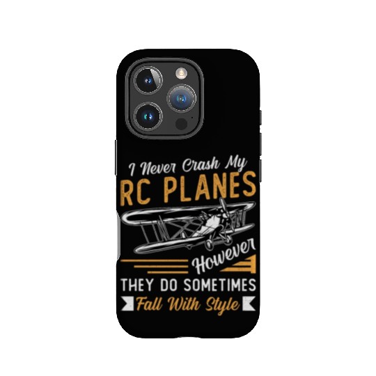 RC Plane Pilot Airplane I Never Crash My RC Planes IPhone Cases