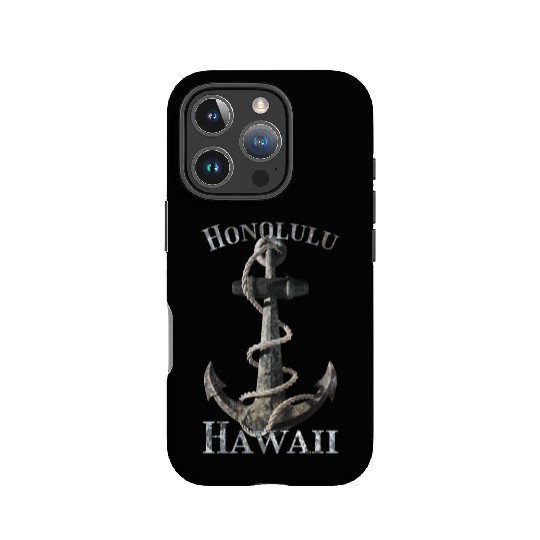 Honolulu Hawaii Nautical Anchor Sailing IPhone Cases