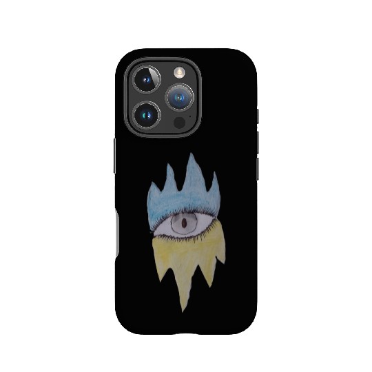 Draw the world in the middle is an eye design IPhone Cases