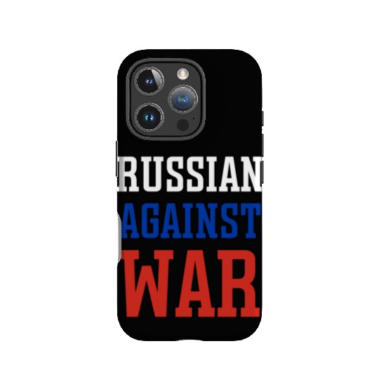 Russian Against war outline IPhone Cases