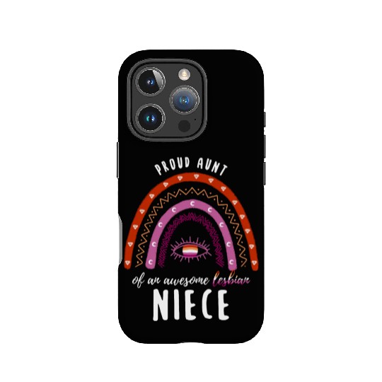 Rainbow Aunt Lesbian Niece IPhone Cases