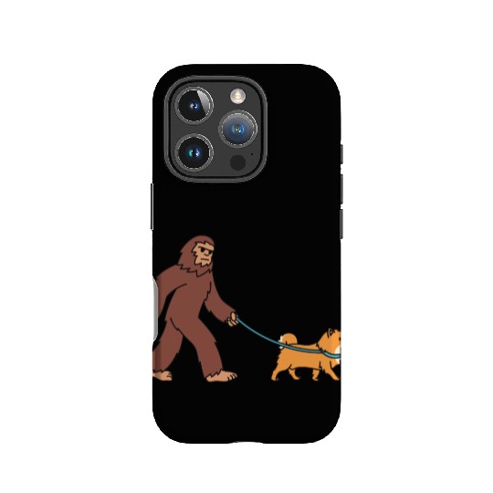 Bigfoot Sasquatch Walking Pomeranian IPhone Cases