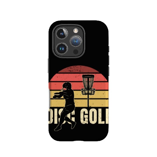 Disc Golf Retro Sunset IPhone Cases
