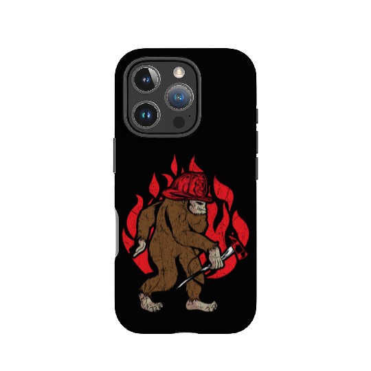 Firefighting Fireman Firefighter Fire Bigfoot IPhone Cases