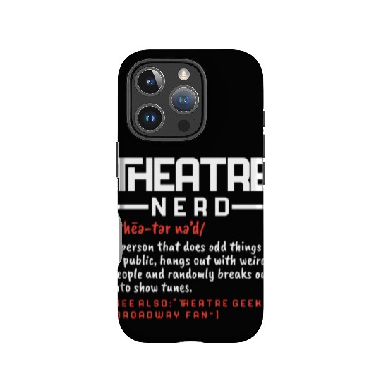 Theatre Nerd Broadway Musical Stage Performer IPhone Cases