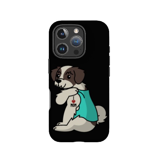 I Love Mom Tattoo Shih Tzu IPhone Cases