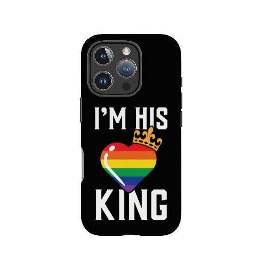 I'm His King LGBT Gift Gay Lesbian Valentine Day IPhone Cases
