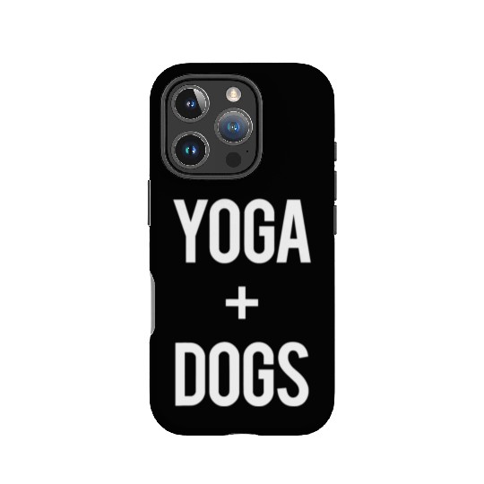 Love Yoga And Dogs Funny Gym Exercise Fitness Pose IPhone Cases