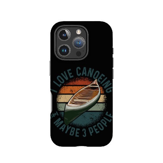 Canoe Canoeing Vintage Retro I IPhone Cases
